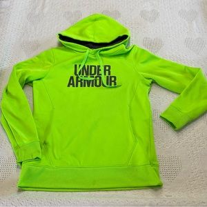 Under Armor Neon Green Hoodie (M)